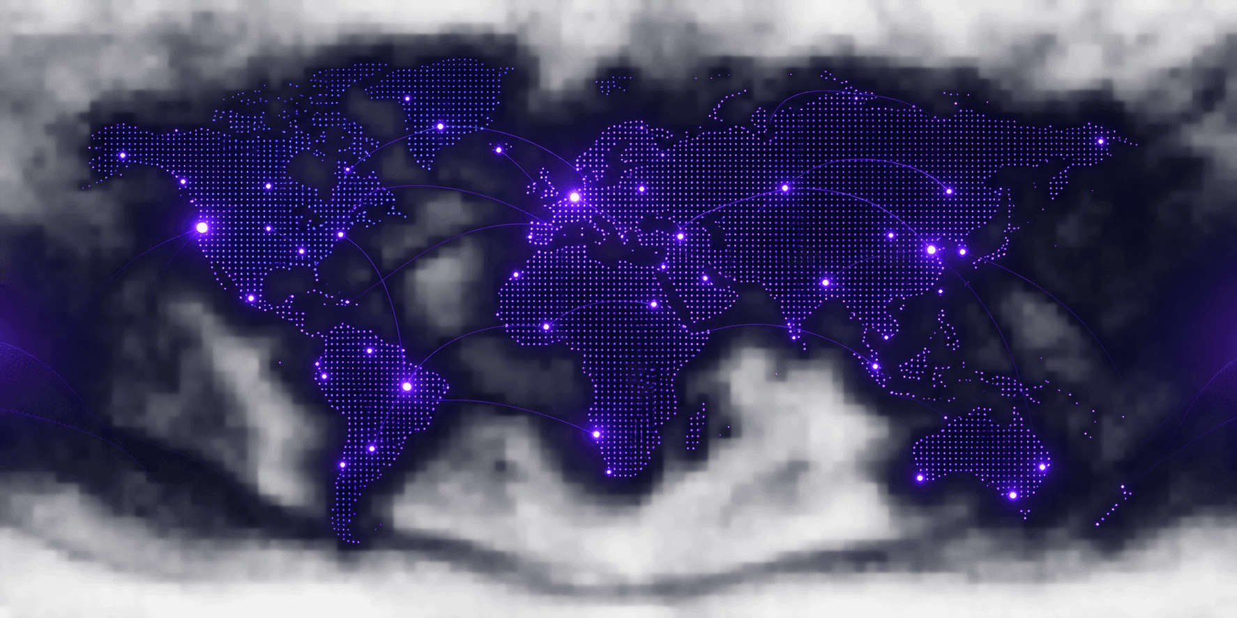 Global network coverage map